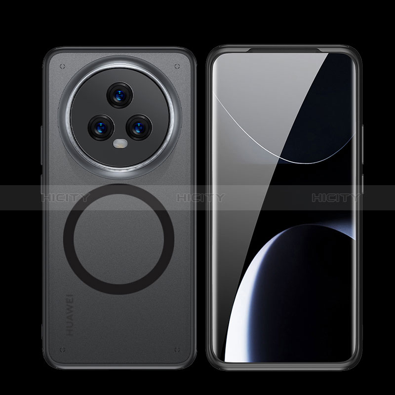 Custodia Silicone Trasparente Ultra Slim Morbida con Mag-Safe Magnetic QK2 per Huawei Honor Magic5 5G