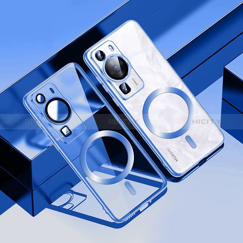 Custodia Silicone Trasparente Ultra Slim Morbida con Mag-Safe Magnetic S01 per Huawei P60 Pro