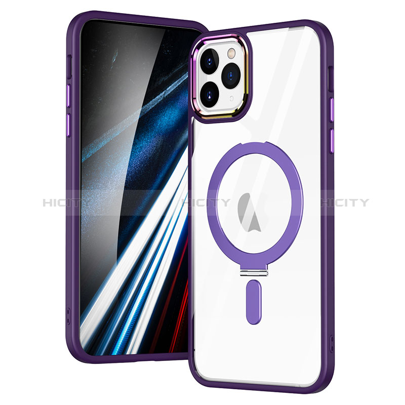 Custodia Silicone Trasparente Ultra Slim Morbida con Mag-Safe Magnetic SD1 per Apple iPhone 11 Pro