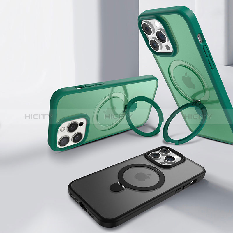 Custodia Silicone Trasparente Ultra Slim Morbida con Mag-Safe Magnetic T02 per Apple iPhone 14 Pro Max