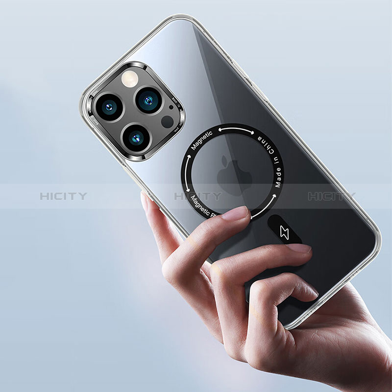 Custodia Silicone Trasparente Ultra Slim Morbida con Mag-Safe Magnetic TB1 per Apple iPhone 15 Plus