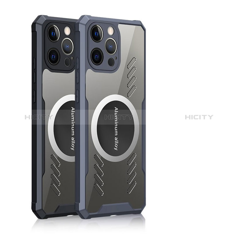 Custodia Silicone Trasparente Ultra Slim Morbida con Mag-Safe Magnetic XD1 per Apple iPhone 14