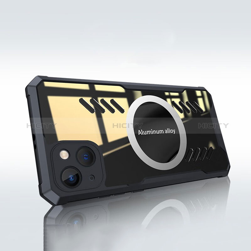 Custodia Silicone Trasparente Ultra Slim Morbida con Mag-Safe Magnetic XD1 per Apple iPhone 14 Plus