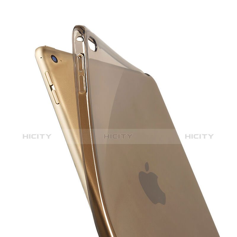 Custodia Silicone Trasparente Ultra Slim Morbida per Apple iPad Mini 4 Oro