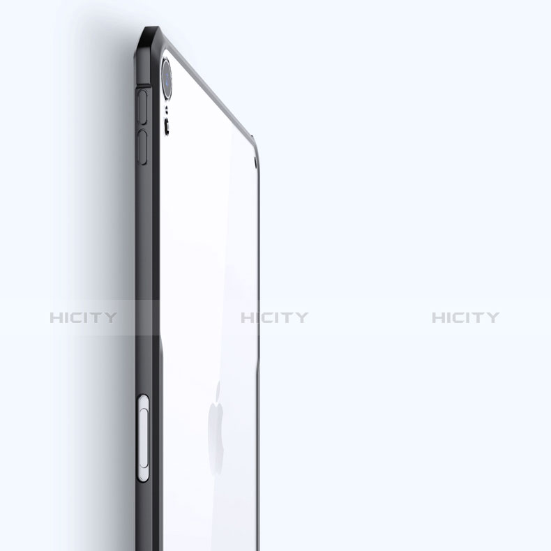 Custodia Silicone Trasparente Ultra Slim Morbida per Apple iPad Pro 12.9 (2018) Nero