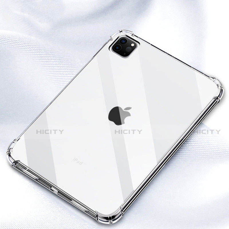 Custodia Silicone Trasparente Ultra Slim Morbida per Apple iPad Pro 12.9 (2020) Chiaro