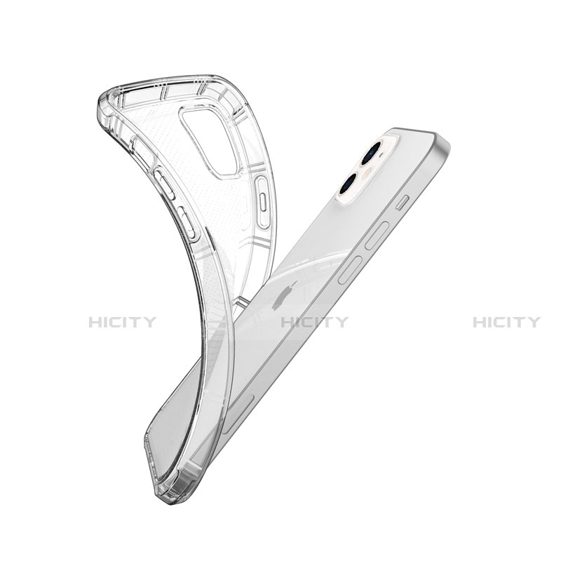 Custodia Silicone Trasparente Ultra Slim Morbida per Apple iPhone 12 Chiaro