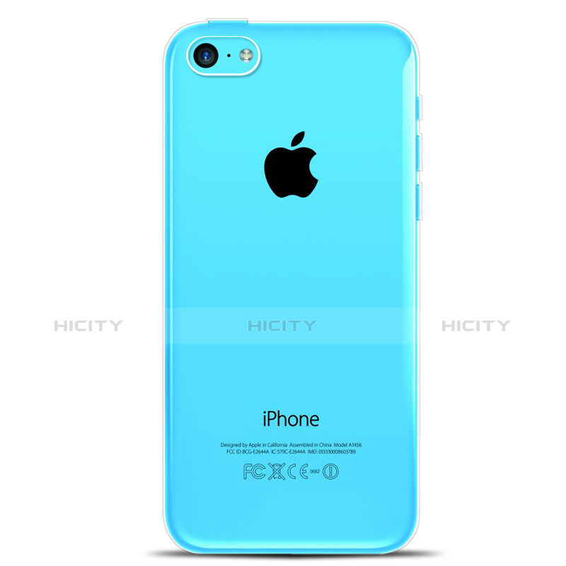 Custodia Silicone Trasparente Ultra Slim Morbida per Apple iPhone 5C Chiaro