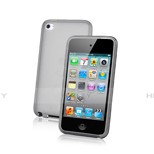Custodia Silicone Trasparente Ultra Slim Morbida per Apple iPod Touch 4 Verde