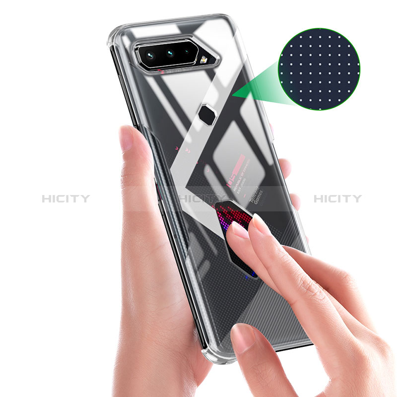 Custodia Silicone Trasparente Ultra Slim Morbida per Asus ROG Phone 5s Chiaro