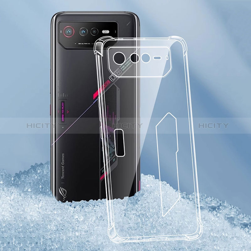 Custodia Silicone Trasparente Ultra Slim Morbida per Asus ROG Phone 6 Pro Chiaro