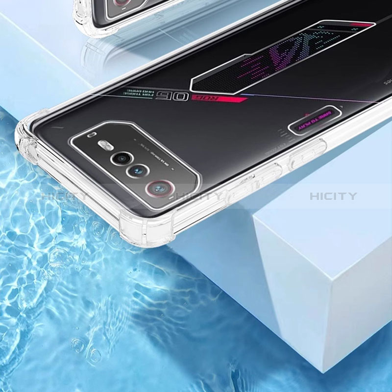 Custodia Silicone Trasparente Ultra Slim Morbida per Asus ROG Phone 6 Pro Chiaro