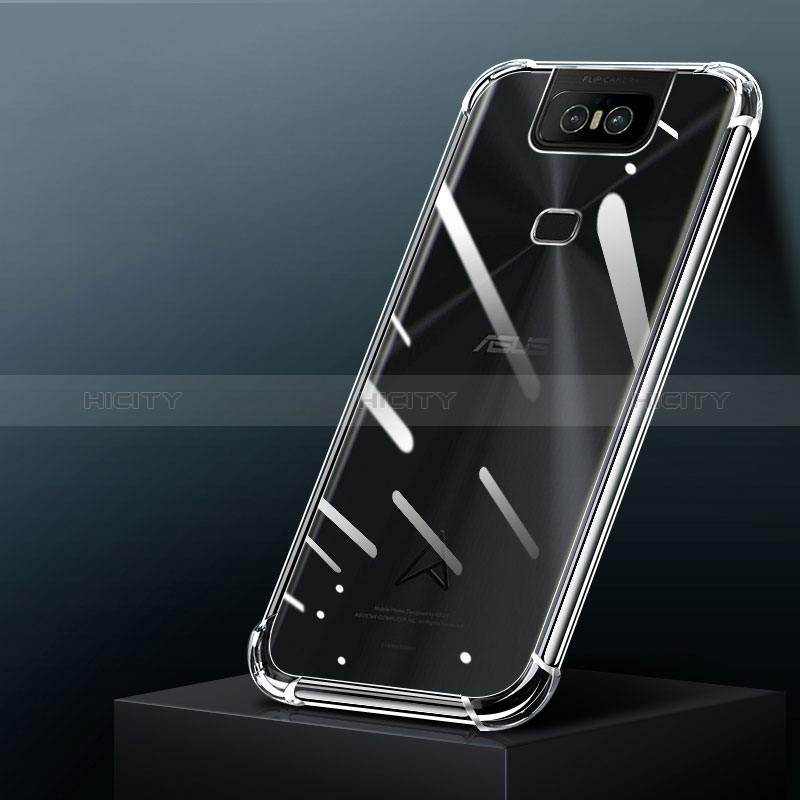 Custodia Silicone Trasparente Ultra Slim Morbida per Asus Zenfone 6 ZS630KL Chiaro
