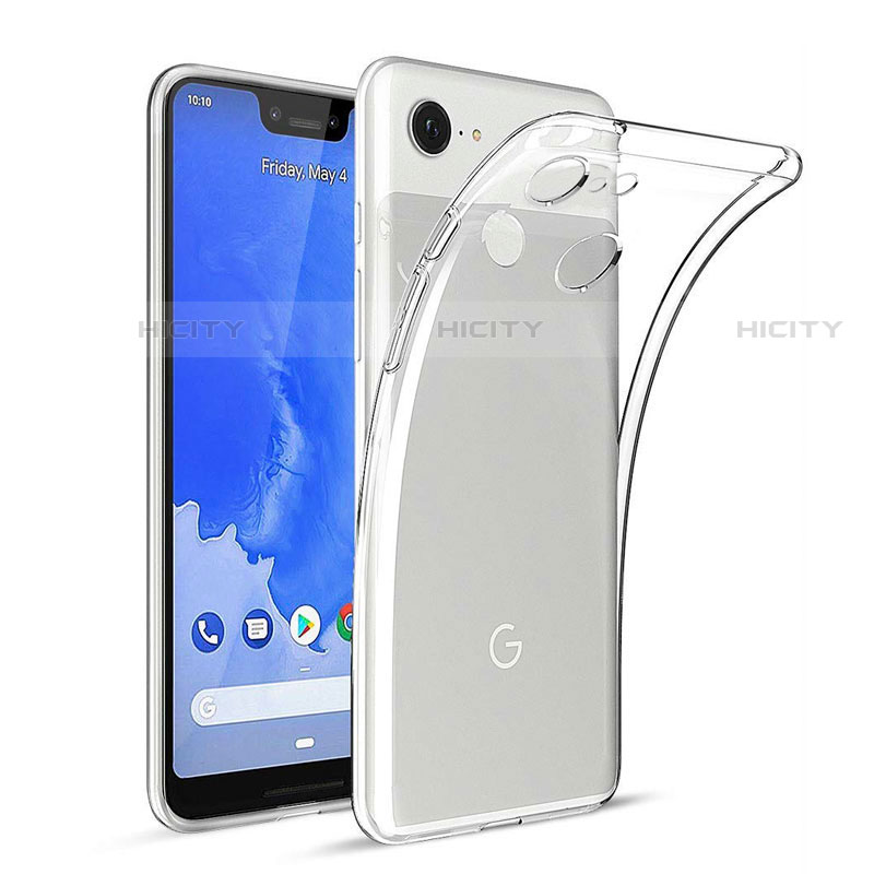 Custodia Silicone Trasparente Ultra Slim Morbida per Google Pixel 3 XL Chiaro