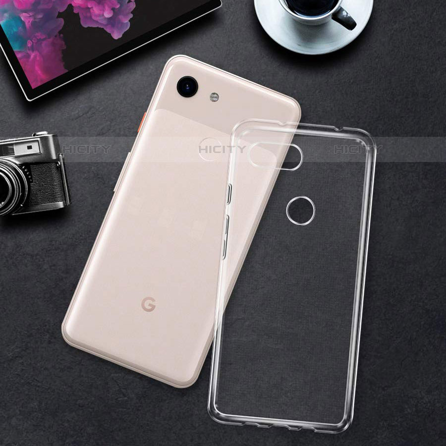 Custodia Silicone Trasparente Ultra Slim Morbida per Google Pixel 3a XL Chiaro