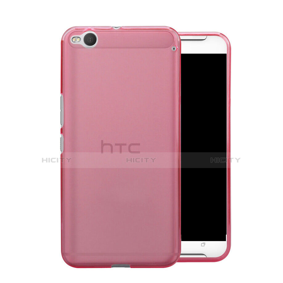 Custodia Silicone Trasparente Ultra Slim Morbida per HTC One X9 Rosa