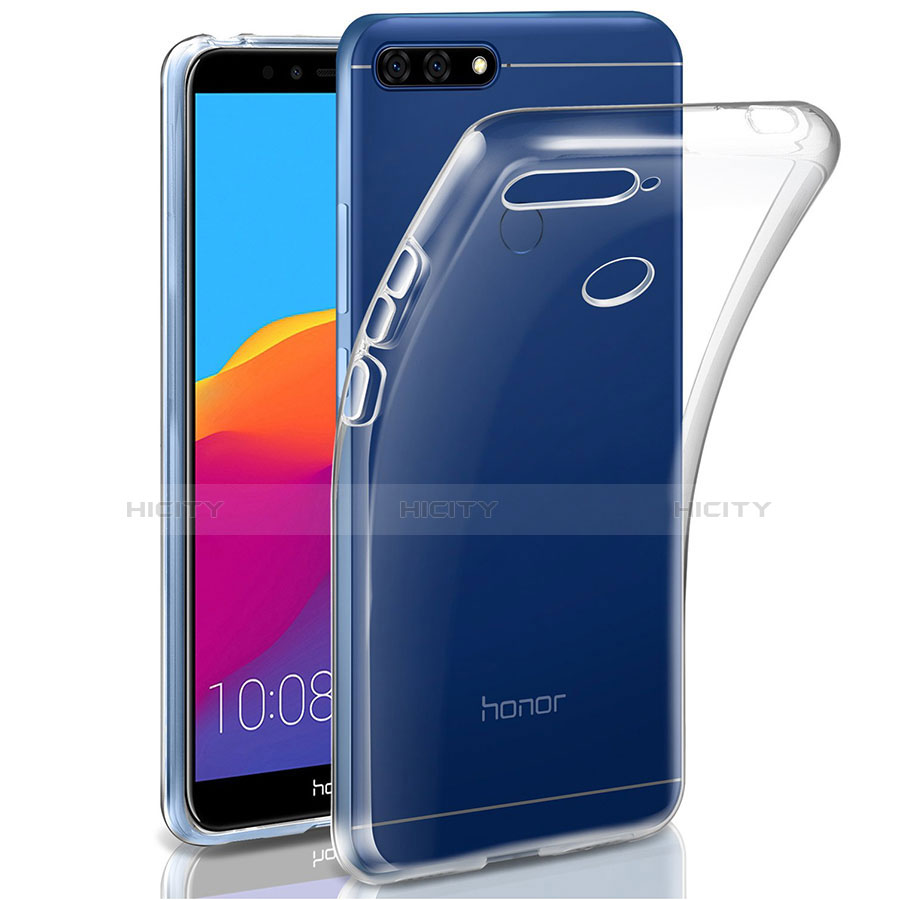 Custodia Silicone Trasparente Ultra Slim Morbida per Huawei Honor 7A Chiaro