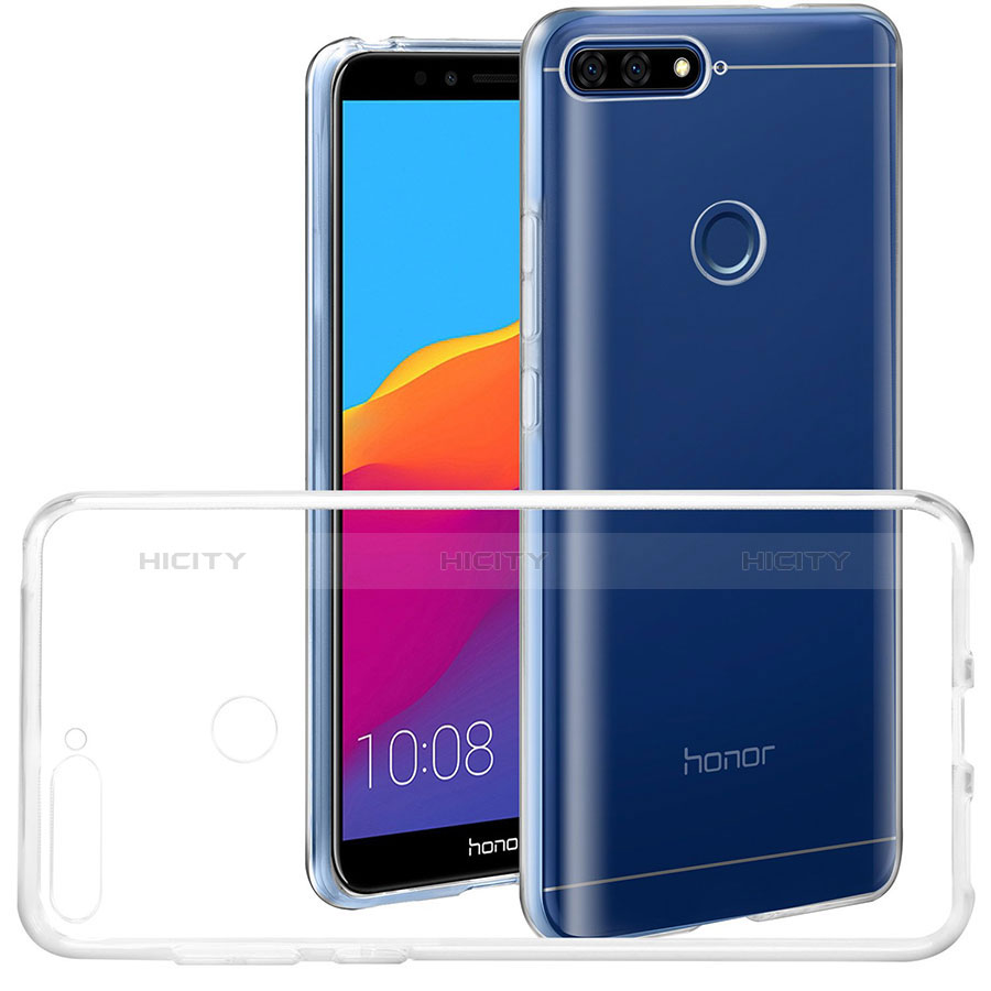 Custodia Silicone Trasparente Ultra Slim Morbida per Huawei Honor 7A Chiaro