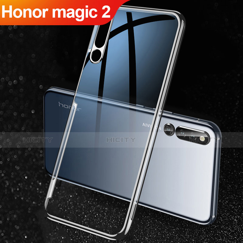 Custodia Silicone Trasparente Ultra Slim Morbida per Huawei Honor Magic 2 Nero