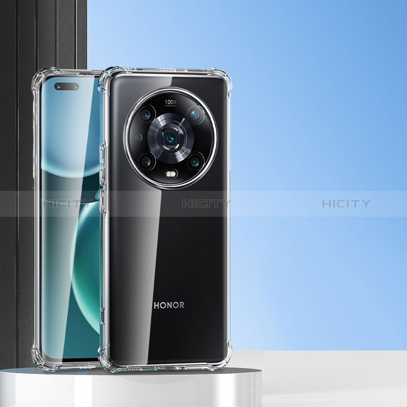 Custodia Silicone Trasparente Ultra Slim Morbida per Huawei Honor Magic4 Pro 5G Chiaro