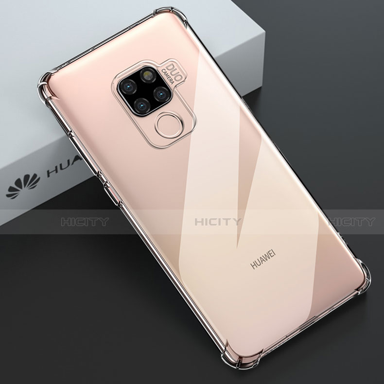 Custodia Silicone Trasparente Ultra Slim Morbida per Huawei Mate 20 X 5G Chiaro