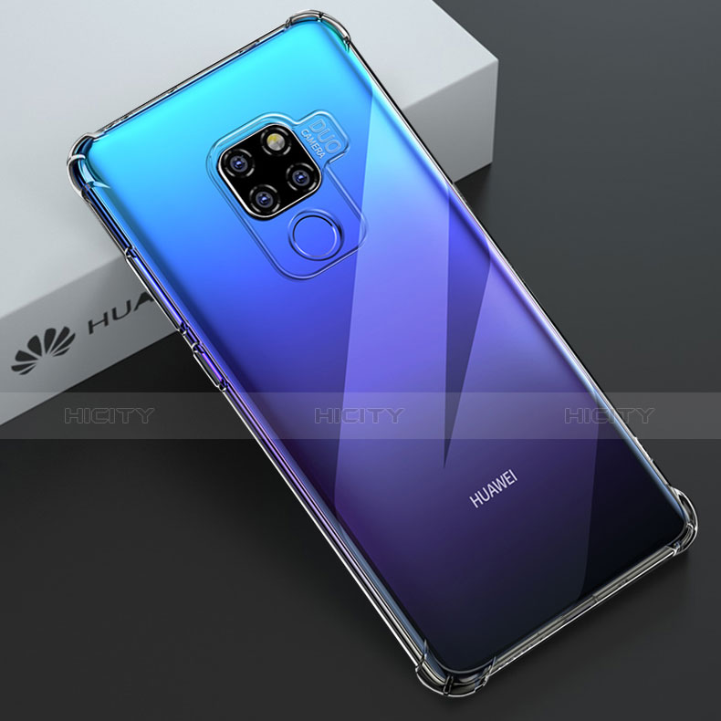 Custodia Silicone Trasparente Ultra Slim Morbida per Huawei Mate 20 X Chiaro