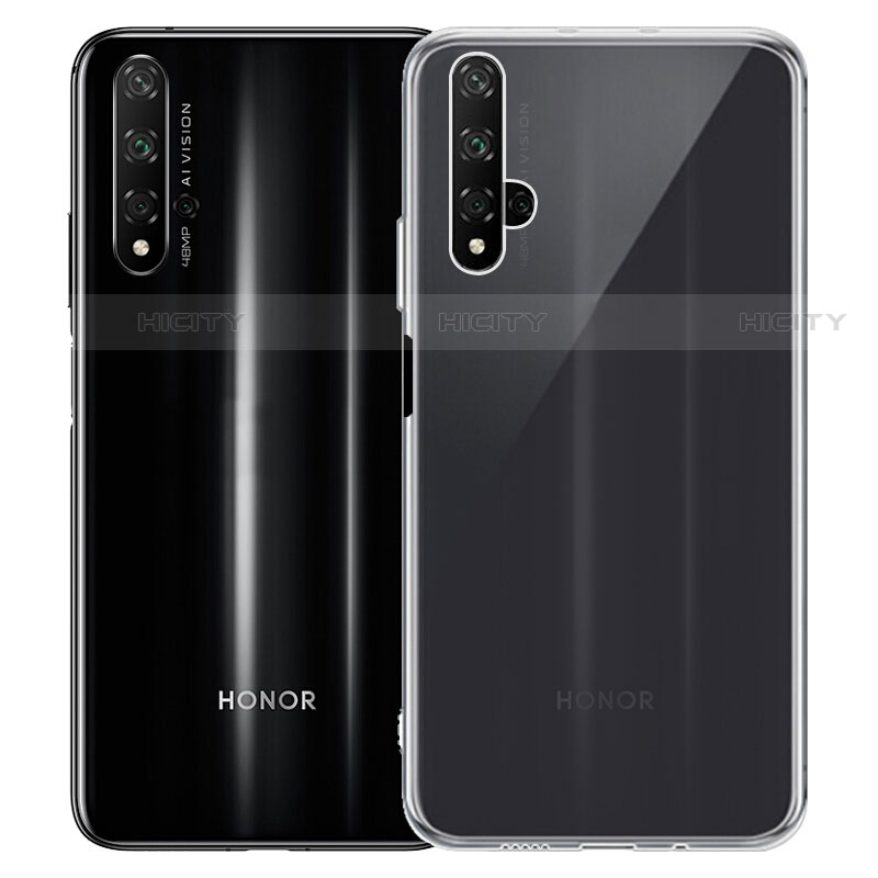 Custodia Silicone Trasparente Ultra Slim Morbida per Huawei Nova 5T Chiaro