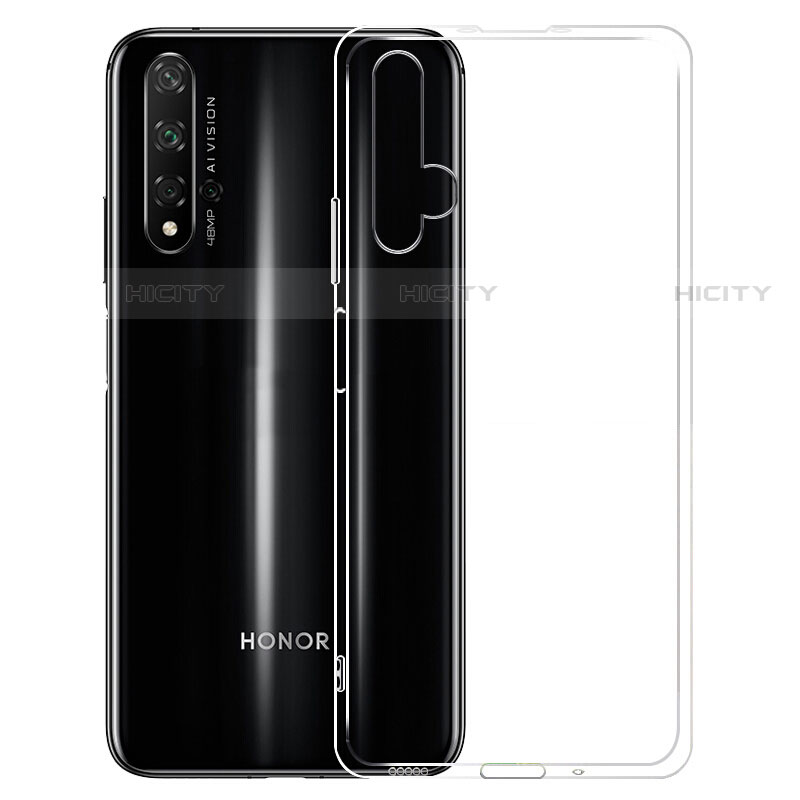 Custodia Silicone Trasparente Ultra Slim Morbida per Huawei Nova 5T Chiaro