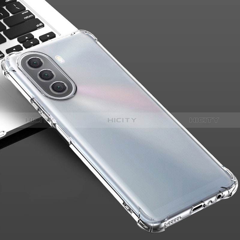 Custodia Silicone Trasparente Ultra Slim Morbida per Huawei Nova Y70 Chiaro