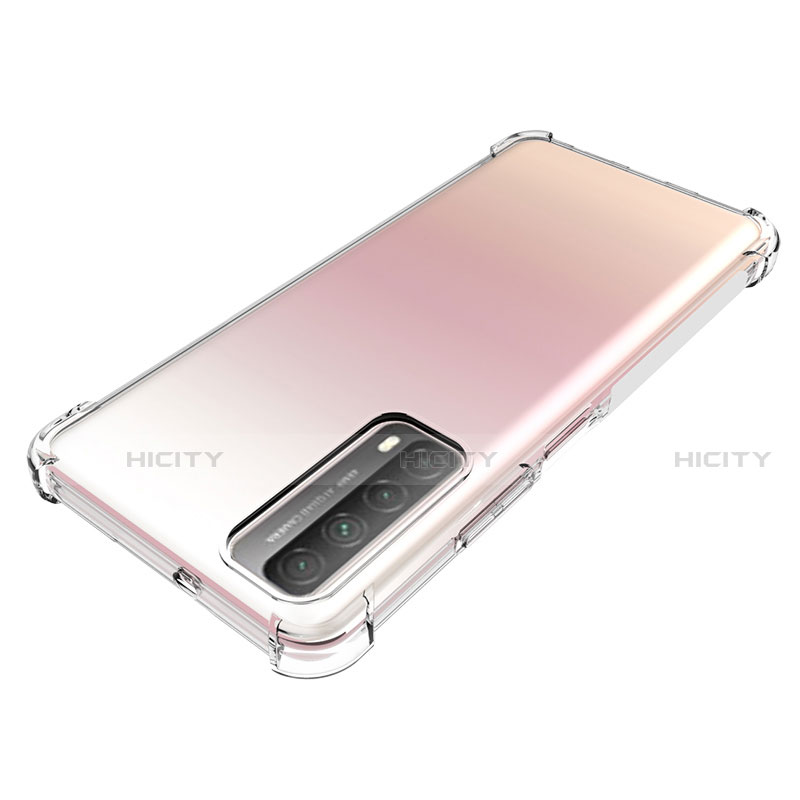 Custodia Silicone Trasparente Ultra Slim Morbida per Huawei P Smart (2021) Chiaro