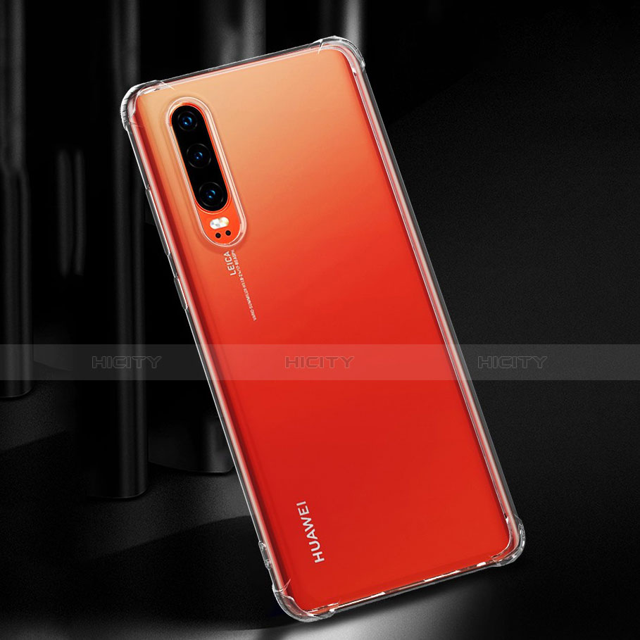 Custodia Silicone Trasparente Ultra Slim Morbida per Huawei P30 Chiaro