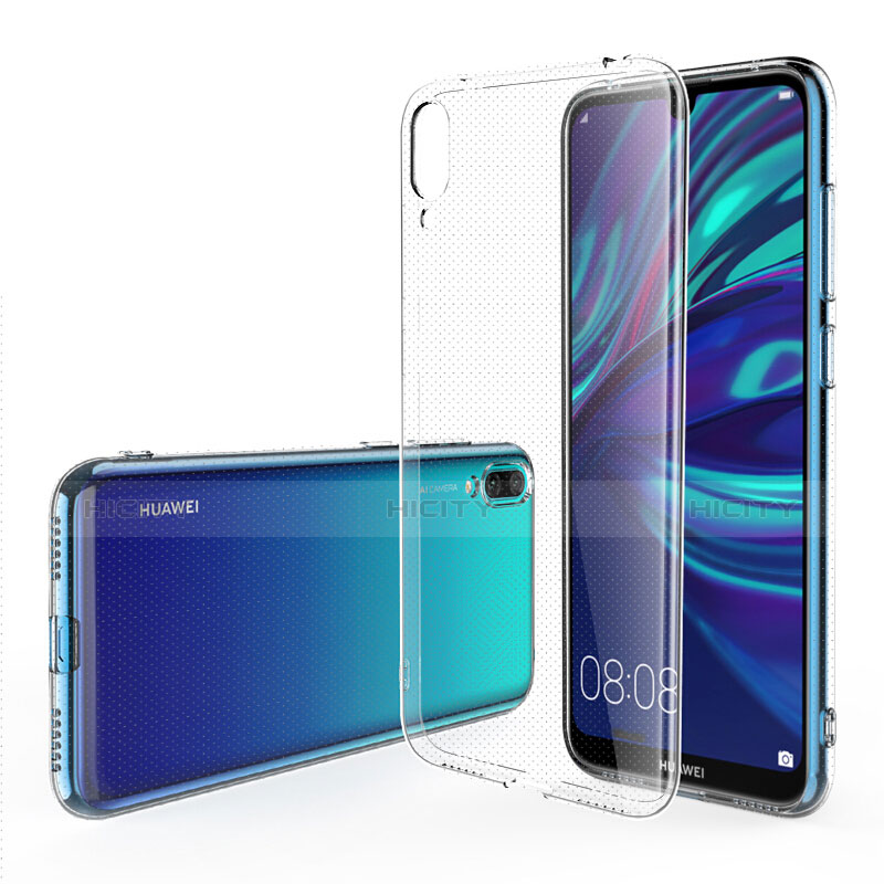 Custodia Silicone Trasparente Ultra Slim Morbida per Huawei Y7 Pro (2019) Chiaro