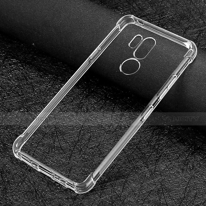 Custodia Silicone Trasparente Ultra Slim Morbida per LG G7 Chiaro