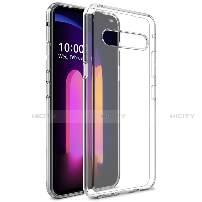 Custodia Silicone Trasparente Ultra Slim Morbida per LG V60 ThinQ 5G Chiaro