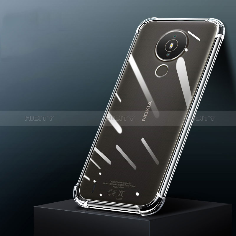 Custodia Silicone Trasparente Ultra Slim Morbida per Nokia 1.4 Chiaro