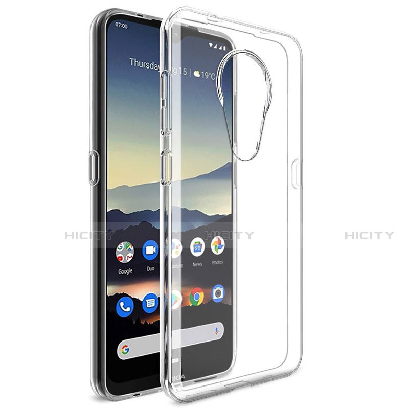 Custodia Silicone Trasparente Ultra Slim Morbida per Nokia 6.2 Chiaro