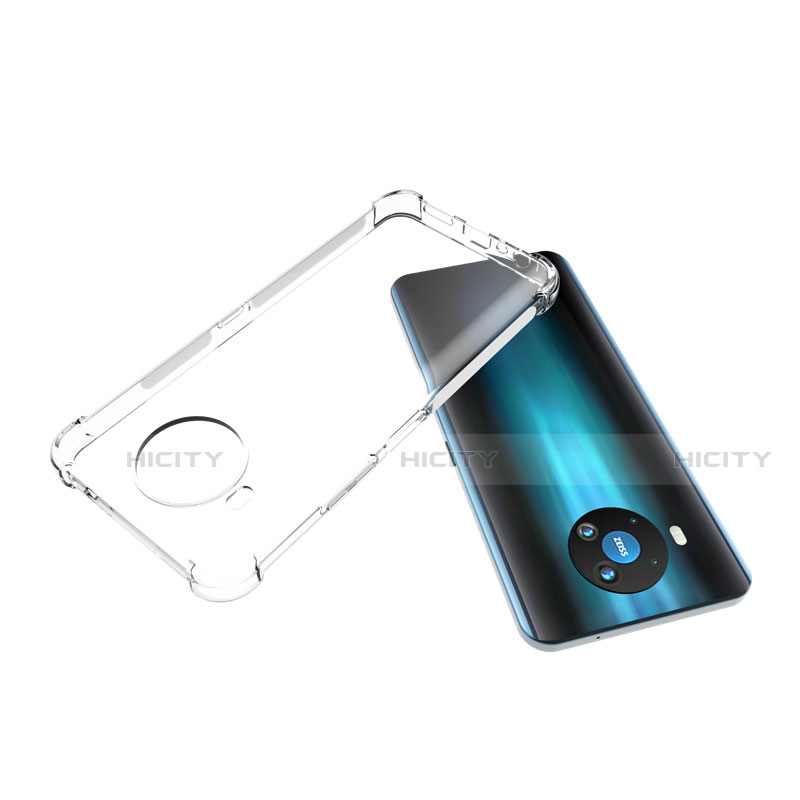 Custodia Silicone Trasparente Ultra Slim Morbida per Nokia 8.3 5G Chiaro