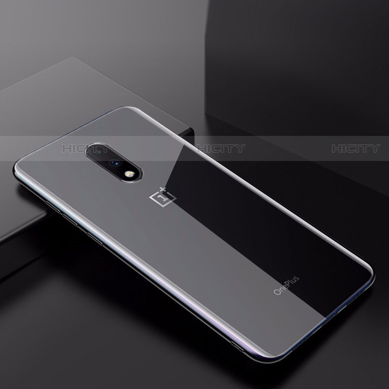 Custodia Silicone Trasparente Ultra Slim Morbida per OnePlus 7 Chiaro