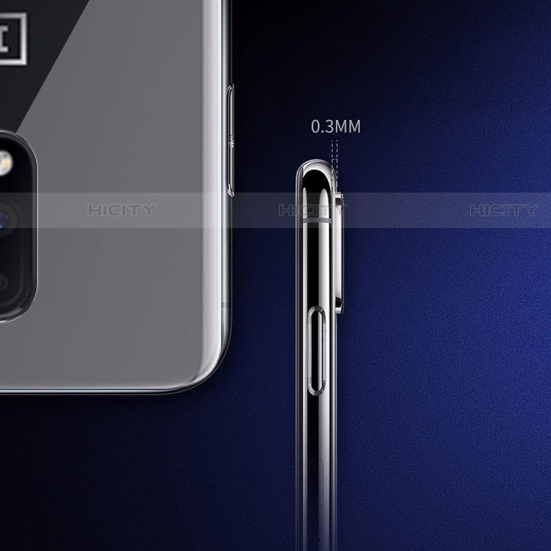Custodia Silicone Trasparente Ultra Slim Morbida per OnePlus 7 Chiaro