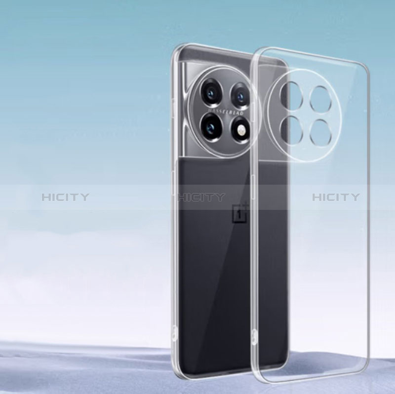 Custodia Silicone Trasparente Ultra Slim Morbida per OnePlus Ace 2 Pro 5G Chiaro