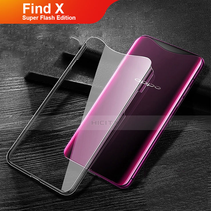 Custodia Silicone Trasparente Ultra Slim Morbida per Oppo Find X Super Flash Edition Chiaro