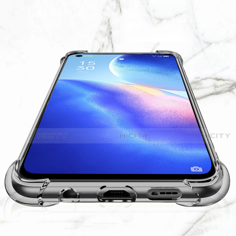 Custodia Silicone Trasparente Ultra Slim Morbida per Oppo Find X3 Lite 5G Chiaro