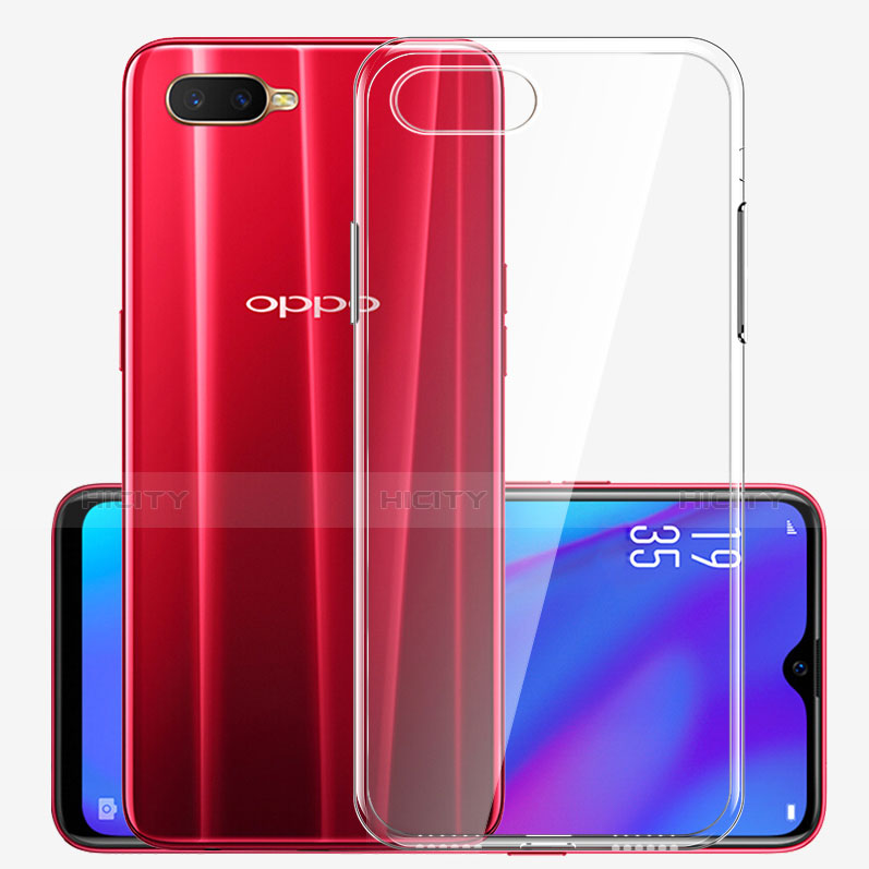 Custodia Silicone Trasparente Ultra Slim Morbida per Oppo R15X Chiaro