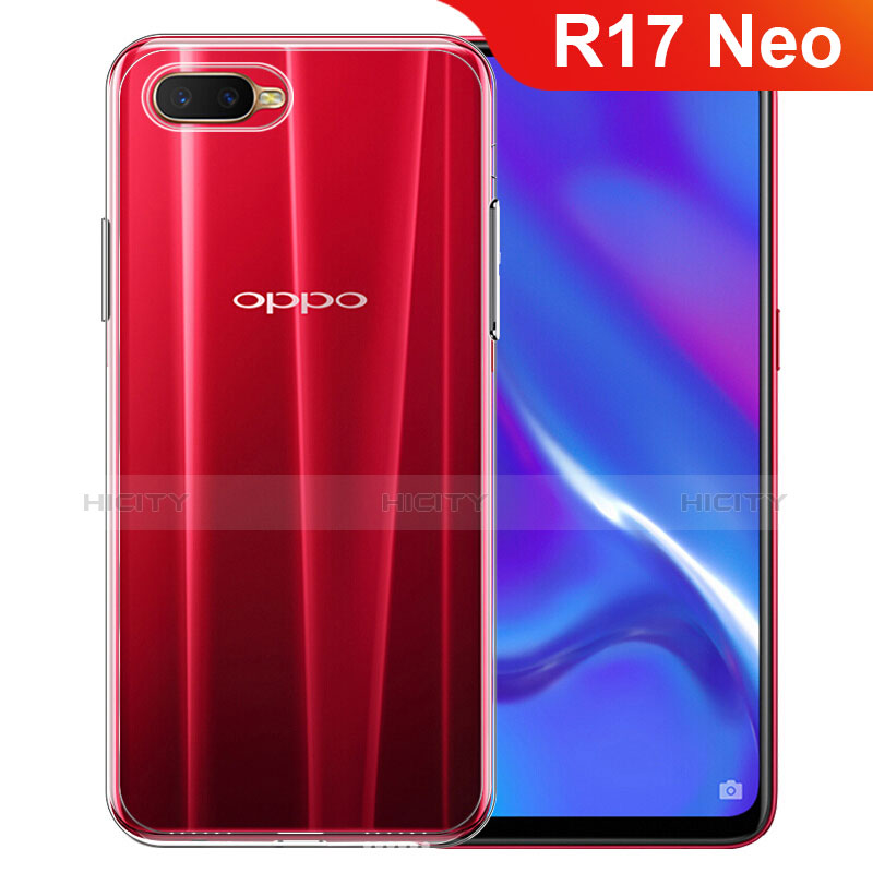 Custodia Silicone Trasparente Ultra Slim Morbida per Oppo R17 Neo Chiaro