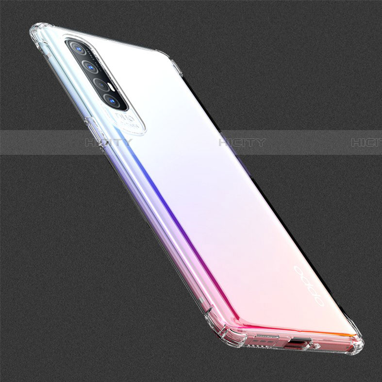 Custodia Silicone Trasparente Ultra Slim Morbida per Oppo Reno3 Pro Chiaro