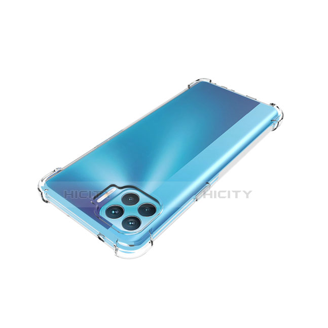 Custodia Silicone Trasparente Ultra Slim Morbida per Oppo Reno4 F Chiaro