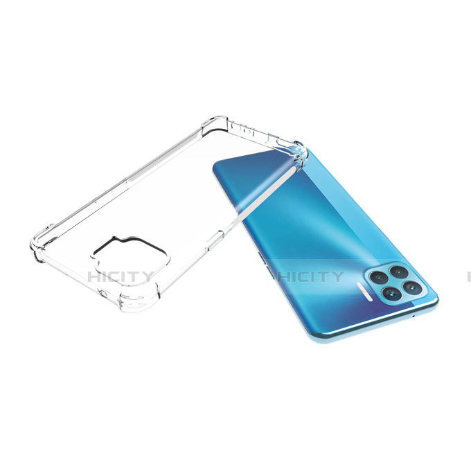 Custodia Silicone Trasparente Ultra Slim Morbida per Oppo Reno4 F Chiaro