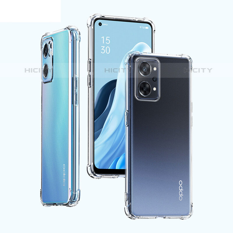 Custodia Silicone Trasparente Ultra Slim Morbida per Oppo Reno7 A Chiaro