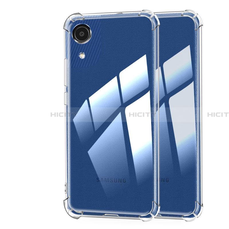 Custodia Silicone Trasparente Ultra Slim Morbida per Samsung Galaxy A03 Core Chiaro