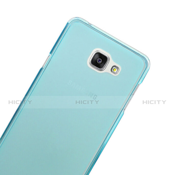 Custodia Silicone Trasparente Ultra Slim Morbida per Samsung Galaxy A5 (2016) SM-A510F Blu